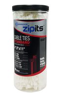 Cambridge ZipIts Multi Purpose Cable Ties Zip Ties 650 Pieces Assortment 4 Inch 8 Inch 11 Inch Nylon Cable Ties Kit Natural