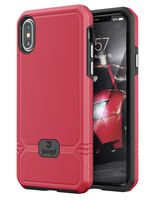 Jaagd iPhone X Case, Slim Shock-Absorbing Modern Slim Non-Slip Grip Cell Phone Cases for Apple iPhone X (Mulberry/Black)