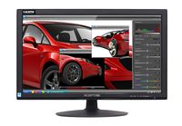 Sceptre E248W-1920 24 Inch LED 1080P Monitor With Speakers HDMI DVI VGA Ports, Fine Black (2017)