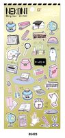 College Life Flexible Waterproof Decal Stickers Great on Homework,Diary,Laptop,Mobile Phone,Photo Frame,Luggage
