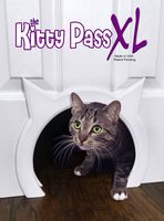 The Kitty Pass XL Large Cat Door, Interior Large Pet Door Hidden Litter Box.