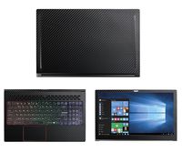 Decalrus - Protective Decal for MSI GS63VR Stealth Pro (15.6" Screen) Laptop Black Carbon Fiber Skin case Cover wrap CFmsiGS63vrBlack