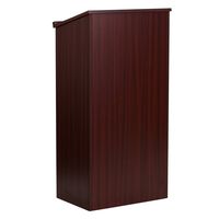 Flash Furniture Stand-Up Wood Lectern in Mahogany