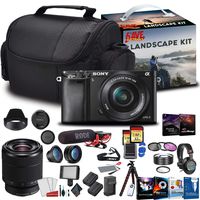 Sony Alpha a6400 Mirrorless Digital Camera with 16-50mm Lens Kit with Sony FE 28-70mm f/3.5-5.6 OSS Lens and More