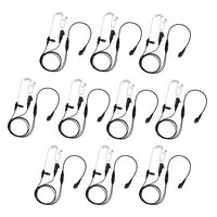 10 Pack BOMMEOW BCT22-H5 2-Wire Clear Coil for Hytera HYT PD700 PD790Ex PT580 PT580H