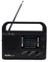 Kaito KA007, 4 Way Powered Portable Emergency Radio, Dynamo, Solar Power,Built in Battery and Regular Battery Power with AM/FM Shortwave, Flashlight