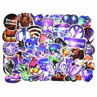 Vinyl Skateboard Guitar Travel Case Sticker Door Laptop Luggage Car Bike Bicycle Stickers (100 pcs Harajuku)