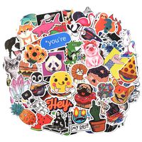 Laptop Sticker Pack 100 Pcs for Water Bottles Sticker Unique Cool Vsco Stickers for Hydro Flask Notebook Guitar Skateboard Refrigerator Travel Kid Adults DIY Bedroom Vinyl Stickers Waterproof
