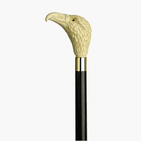 Harvy Unisex Antique White Eagle Head Cane