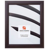 Craig Frames 23247778 11 by 17-Inch Picture Frame, Smooth Wrap Finish, 1-Inch Wide, Brazilian Walnut Brown