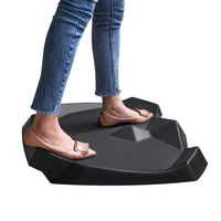 Ergohead Standing Desk Mat - Not-Flat Anti Fatigue Mat for Stand Up Desks, Ergonomically Engineered, Black