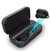 Techsmarter TWS Wireless Earbuds, IPX5 Waterproof True Wireless Stereo Bluetooth Headphones with 2600mAh Charging Case