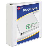 Avery TouchGuard Protection Heavy Duty View Binders, 2" Slant Rings, 500-Sheet Capacity, White (17143)