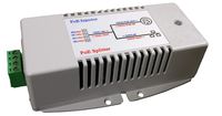 Gigabit Passive PoE Injector/Splitter, 12 to 57V, 4 Pair Power up to 150W, -40 to +70C Operating Temp, 1245(V+), 3678(V-)