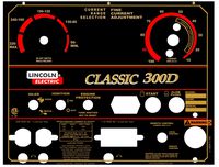 Lincoln Electric Arc Welder Pipeliner Classic 300D Aluminum Control Plate, L-10849-2