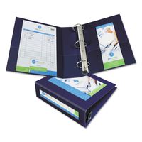 Avery Framed View Binders with One Touch 3-Inch EZD Ring, Holds 8.5 x 11 Inches Paper, Navy Blue (68038)
