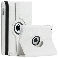 SAVEICON (TM) Leopard Rose Flower Map Pattern 360 Degrees Swivel Rotating PU Leather Case Smart Cover with Stand and Sleep/Wake Function for Apple iPad 4 with Retina Display, iPad 3, iPad 2 (iPad 4/iPad 3/iPad 2, Pattern J)