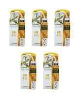 Prime Wire & Cable PB801115-5-Pk 6-Outlet Power Strip with 8-Feet Cord, 5-Pack, White
