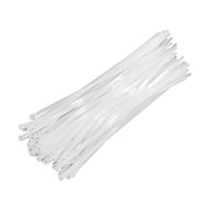 HOTUN 100 Pcs Reusable Releasable Adjustable Nylon Cable Zip Ties(10 Inch,White)