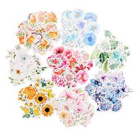 Molshine 360pcs Various Special Shaped Stickers-Flower Series Decals for Personalize Laptops, Skateboards, Luggage, Cars, Bumpers, Bikes, Bicycles,Books-8 Different Styles of Flowers
