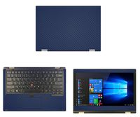 decalrus - Protective Decal for Lenovo ThinkPad Yoga L380 (13.3" Screen) Laptop Blue Carbon Fiber Skin case Cover wrap CFlenovoThnkpadYoga_L380Blue