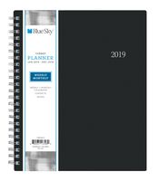 Blue Sky 2019 Weekly & Monthly Planner, Flexible Cover, Twin Wire Binding, 7" x 9", Firefall (113398)
