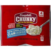 Campbell's Chunky New England Clam Chowder, 18.6 oz. Can, 4 Count