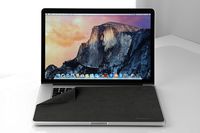 Laptop Screen Protector, Keyboard Cover, Cleaning Microfiber Wipe for MacBook Pro 15-inch 3rd Generation (Black)