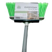 Eco Clean Broom Upright Everyday, Brown Handle, Box of 24
