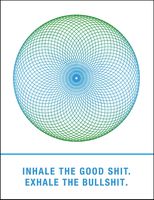 Quiplip Beautiful Sacred Geometry Cards Inhale Exhale, 6-Pack (EM056PCK)