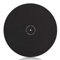 Turntable Slipmat Anti-Static Wool Mat - 12 inches Phonograph LP Vinyl Record Player Black Mat - Improves Sound & Reduces Noise