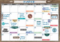 Teacher Created Resources Home Sweet Classroom Clingy Thingies Calendar Set (TCR77872)