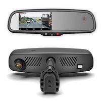 Master Tailgaters Rear View Mirror with Dual Camera HD DVR Dash Cam with Microphone + WiFi app (Records Forward and Inside Cabin Passengers)