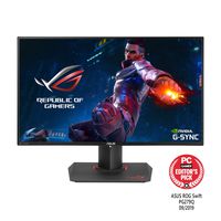 ASUS ROG PG279Q 27" Gaming Monitor WQHD 1440p IPS 165Hz DisplayPort Adjustable Ergonomic EyeCare G-SYNC