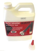 MARSH Rolmark Stencil Ink, 1 qt Can, White