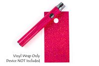 510 Threaded Battery Pen Vape Skin Wrap Decal Vinyl Sticker Hot Pink Glitter