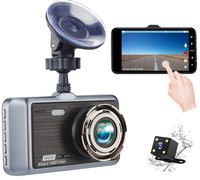 Dual Dash Cam Front and Rear,4 inch IPS Touch Screen,1080p HD Car DVR Dashboard Camera Recorder with Night Vision,170 Super Wide Angle,G Sensor,Parking Monitor,Motion Detection, WDR,Loop Recording