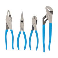 Channellock PC-2  Pro's Choice Plier Kit with Bonus Tool Tray for convenient storage, 4-Piece 9-1/2 Inch Tongue and Groove, 8-Inch Heavy Duty Slip Joint, 8-Inch Long Nose, and 7-Inch High Leverage Diagonal Cutter