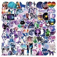Ratgoo Star Sky Graffiti Stickers Pack,100 Pcs Non-repetitive Appliques,Difficult to Fade,Long Lifetime,Ideal Decals for Your Water Bottle,iPhone,Laptop,Bike,Guitar and More.Show Your own Style.