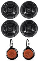 (4) Polk Audio DB652 6.5" 300 Watt Car Audio Marine/ATV/Motorcycle/Boat Speakers