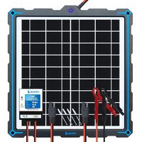 SUNAPEX-Upgraded-20W-Solar-Panel-Battery-Charger-Maintainer, External Smart 3-Stages PWM Charge Controller, 12V Solar Trickle Charging Kit for Car, Marine, Motorcycle, RV, etc