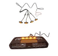ZGAUTO Fits TACOMA TRD Grille LED Amber Lights Fit for TACOMA TRD Grille 2016 2017 2018(4 Piece,Yellow)