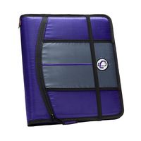 Case-it 1-Inch 3-Ring Binder, 5-Tab, 6-Pocket, Purple (SLIM-621-FN-Pur)