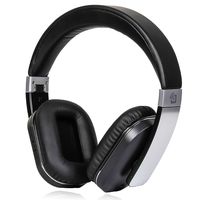 Active Noise Cancelling Bluetooth Headphones Wireless Canceling Microphone Low Bass Response APTX Hi-Fi Audio Over Ear Protein Ear Pads Foldable Hard Case Travel Work Computer TV Sports Steel Black