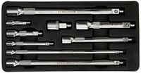 Steelman 95330 9-Piece Magnetic Extension Set, 1/4, 3/8, and 1/2-Inch Drive