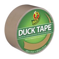 Duck Brand 283264 Color Duct Tape, Beige, 1.88 Inches x 20 Yards, Single Roll