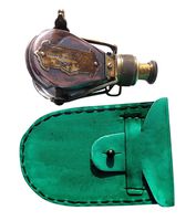 Antique Style Ships Pocket Monocular Brass Telescope with Leather Box