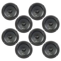 Audiopipe 8 Inch 250 Watt Low Mid Frequency Midwoofer Car Loudspeaker (8 Pack)