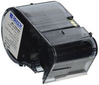 Brady MC-1250-461 Polyester B-461 Black on White Label Maker Cartridge, 25' Width x 1-1/4" Height, For BMP51/BMP53 Printers