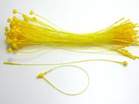 5" YELLOW Snap Lock Pin Security Loop Plastic Tag Fastener (500 Pc)